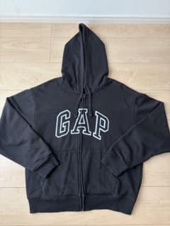 GAP ジップアップパーカー ブラックのサムネイル