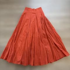 MARIHA　マリハ　月影のスカート　ロングスカート　コットン　フレア　赤茶 美品 MARIHA マリハ 月影のスカート オレンジ ロング 綿 コットン