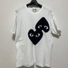 PLAY COMME des GARÇONS ダブルハート Tシャツ Lのサムネイル