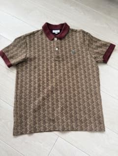 LACOSTE 幾何学模様 ポロシャツ M - メルカリ