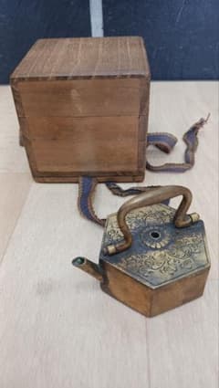 時代物　片切彫　銅製　水滴　黄銅　真鍮　書道具 時代物 片切彫 銅製 水滴 黄銅 真鍮 書道具 - メルカリ