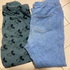 ユニクロレギンスミッキーデニムデザインセットのサムネイル
