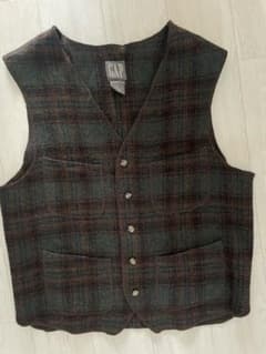 GAP 古着　チェックベスト
