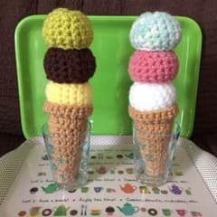 アイスクリーム屋さんセット＋ツリーニット帽のサムネイル