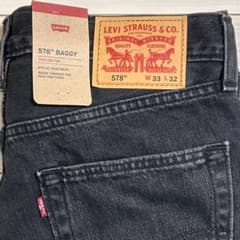 Levi's 578 W33 L32 バギー ブラック リーバイス 黒デニムのサムネイル