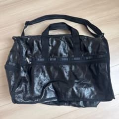 LESPORTSAC ブラック ボストンバッグ - メルカリ