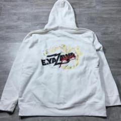 E.YAZAWA 矢沢永吉 オリジナルプリント パーカー 4L フーディー 白