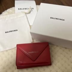 BALENCIAGA 赤 三つ折り財布のサムネイル