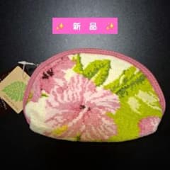 Maunaloa シェニール織 ポーチ ハイビスカス柄のサムネイル