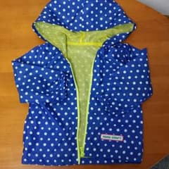 かわ様専用！！！ベルメゾン 80  薄手水玉パーカーのサムネイル