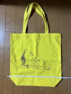 動物イラスト トートバッグ イエローのサムネイル