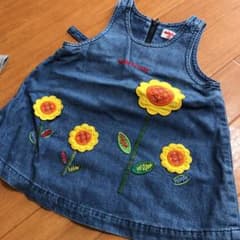デニムワンピース ジャンパースカートのサムネイル