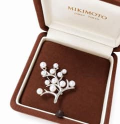 人気✨️MIKIMOTO ミキモト 幸福の木 パール ブローチ シルバー - メルカリ