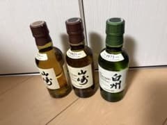 山崎・白州 シングルモルトウイスキー 180ml 3本セット - メルカリ