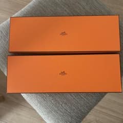 HERMES ギフト箱2個セット 長方形デザイン - メルカリ