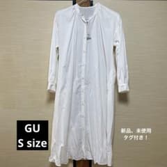GU バンドカラーギャザーワンピースのサムネイル