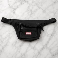 MARVEL 바디 백 웨스트 파우치 블랙