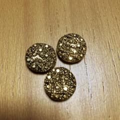 プラスチック製ドット模様ボタン 3個セットのサムネイル