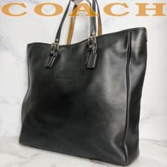 B087【大容量】COACH★本革レザー トートバッグ ブラック 7598 B087【大容量】COACH☆本革レザー トートバッグ ブラック 7598 - メルカリ