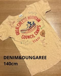 DENIM DUNGAREE mickey Tシャツ 140cm 楽天市場】ミッキー tシャツ キッズ（ブランドデニム ダンガリー）の通販