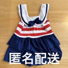 セーラーカラー ベビー水着 女の子 95cm