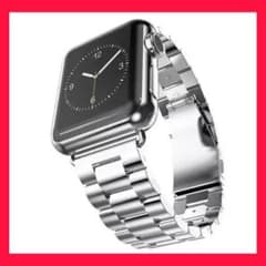 バンド調整器具付!! Applewatch バンド ステンレス 42/44銀SRのサムネイル