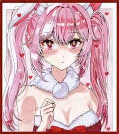 公*o様 【バニーガール】☆オリジナル手描きイラスト☆アナログイラスト☆コピック ふわもこバニーガール♡ オリジナルイラスト アナログイラスト