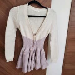Snidel♡アンゴラニットペプラムツートンカラー＊フレイアイディーのサムネイル