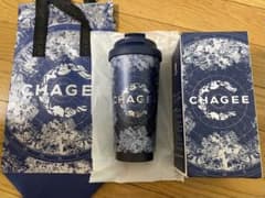 【新品未使用】CHAGEE タンブラー 515ml ブルー ☆箱、ショッパー付きのサムネイル