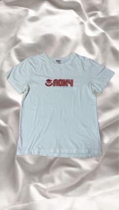 【レア】ROXY Tシャツ白 レトロロゴ 90s Sのサムネイル