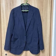 定価26400円スーツセレクト　ネイビーテーラードジャケットのサムネイル