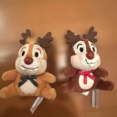 チップとデール トナカイ ぬいぐるみマスコット 2個セットのサムネイル