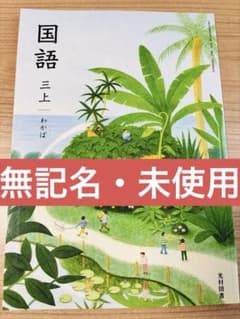 【無記名・未使用】国語 三上 わかば 光村図書 小学校 教科書のサムネイル