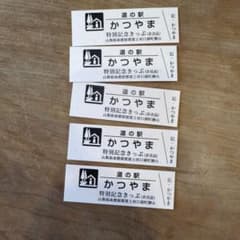 山梨県　道の駅かつやま　特別記念切符のサムネイル