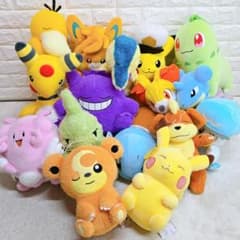 タグ付き多数✨ pokemon ポケモン グッズ ぬいぐるみ マスコット まとめ T】 ポケモン ぬいぐるみ タグ付き 16個 まとめ売り 大量 もふぐっと
