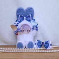 持てるよ うさぎさん.12〜14cm/青色❤︎おすわりぬい服 着ぐるみ ちび