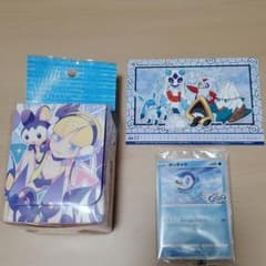 ポケモンカードゲーム カミツレの休日 デッキケース　ポッチャマプロモカードおまけのサムネイル