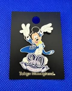 ディズニーランド 20周年 未使用 ミッキー ピンバッジ - メルカリ