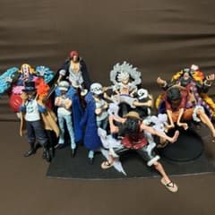 ワンピース1番くじ 新四皇 プライズセット ルフィ自作ジオラマ台座付き