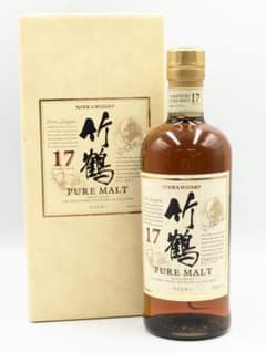 未開栓 竹鶴 17年 ピュアモルトウイスキー700ml C3①のサムネイル