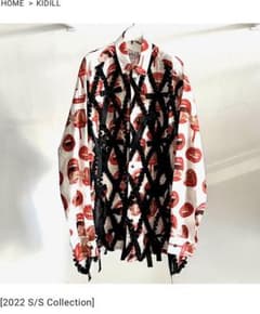 定価9万　kidill 直営店限定　リボンリップシャツのサムネイル