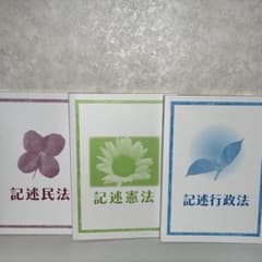 公務員試験　記述憲法、記述行政法、記述民法テキスト3セットのサムネイル