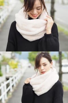 スヌード レディース マフラー フェイク ファー 【宅急便でお届けします！】のサムネイル