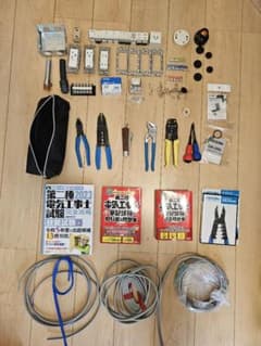 第二種電気工事士技能試験　練習セットと工具　おまけありのサムネイル