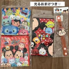 (신품 미사용품) 디즈니 툼툼 입원 입학 준비 루프 타월 건 가방 컵 봉투