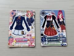 【アイカツ】制服コーデカード 2枚セットのサムネイル