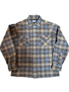 ヴィンテージ 60s PENDLETON ウールシャツ オンブレ シャドウのサムネイル