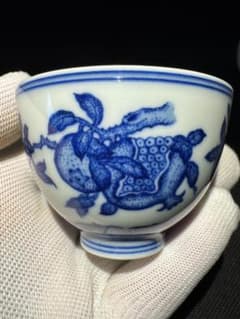 純手工・純手描き 青花染付 主人杯 茶杯 茶器 - メルカリ
