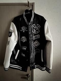 Yankees レザー スタジャン 黒　サイズ105のサムネイル
