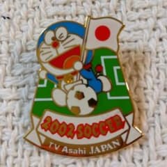 レア★2002 FIFAワールドカップ★テレビ朝日★ドラえもん ピンバッジ★ レア☆2002 FIFAワールドカップ☆テレビ朝日☆ドラえもん ピンバッジ